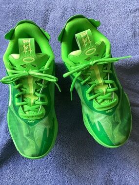 Puma Kids Neon Green Basketball Sneaker